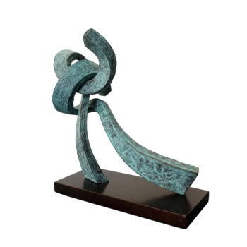Sculpture titled "Oxalis VII" by Vincent Champion-Ercoli, Original Artwork, Bronze