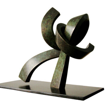Sculptuur getiteld "Oxalis VIII" door Vincent Champion-Ercoli, Origineel Kunstwerk, Bronzen
