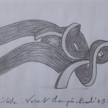 Disegno intitolato "Fullness (Plénitude…" da Vincent Champion-Ercoli, Opera d'arte originale, Matita