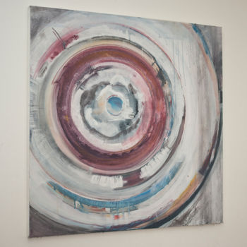 제목이 "circle 3"인 미술작품 Vincent Delong로, 원작, 아크릴 나무 들것 프레임에 장착됨