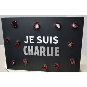 "Je suis CHARLIE" başlıklı Heykel Vincent Docteur tarafından, Orijinal sanat, Plastik
