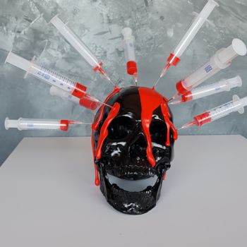 Rzeźba zatytułowany „Red Overdose” autorstwa Vincent Docteur, Oryginalna praca, Plastik