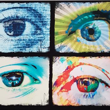 Digital Arts titled "eyes.jpg" by Vincent Faus, Original Artwork, Digital Painting