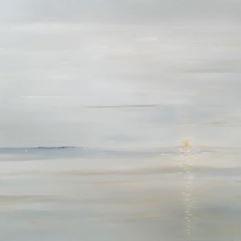 Malerei mit dem Titel "Promenade en mer" von Vincent Faus, Original-Kunstwerk, Acryl