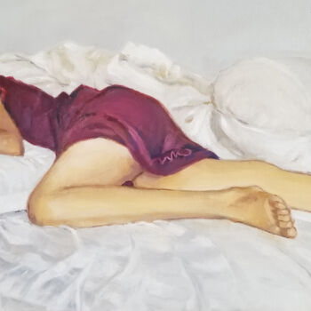Malarstwo zatytułowany „La sieste” autorstwa Vincent Monluc, Oryginalna praca, Olej