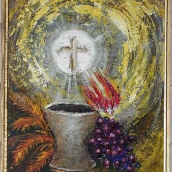 Painting titled "Sacrament of Love" by Vincent Of Houston, Original Artwork
