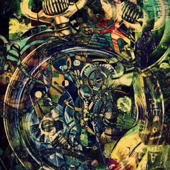 Цифровое искусство под названием "Hors-série  "Les af…" - Vincent Oriol, Подлинное произведение искусства, Цифровая живопись