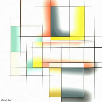 Цифровое искусство под названием "Série GEO5" - Vincent Oriol, Подлинное произведение искусства, Цифровая живопись