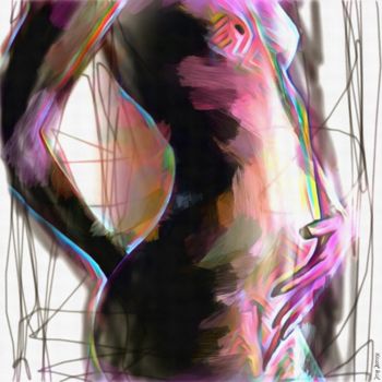 Digital Arts titled "" La femme "" by Vincent Oriol, Original Artwork, Digital Painting