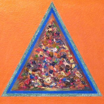 Peinture intitulée "Triangle" par Vincent Schurck, Œuvre d'art originale, Acrylique Monté sur Panneau de bois