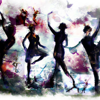 Arts numériques intitulée "1-8-les-danseuses-s…" par Soy:), Œuvre d'art originale