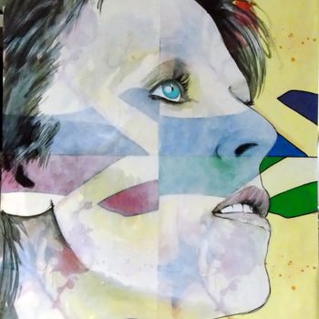 Painting titled "Bowie 1" by Vincent Tessier Xxc, Original Artwork, Acrylic