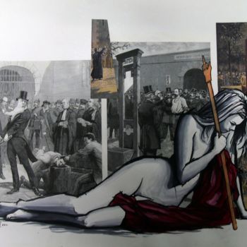 Peinture intitulée "république" par Vincent Tessier Xxc, Œuvre d'art originale, Acrylique