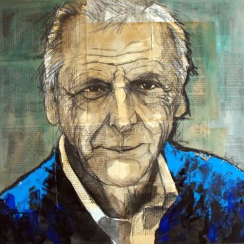 Painting titled "Costa Gavras" by Vincent Tessier Xxc, Original Artwork, Acrylic