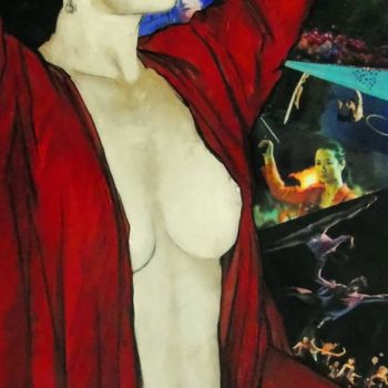 Pittura intitolato "sant" da Vincent Tessier Xxc, Opera d'arte originale, Acrilico