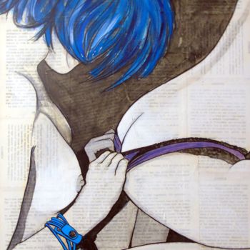 Painting titled "sans culotte" by Vincent Tessier Xxc, Original Artwork, Acrylic