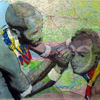 Peinture intitulée "Sénégal 2" par Vincent Tessier Xxc, Œuvre d'art originale, Acrylique