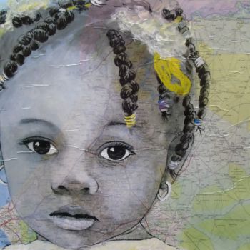 Malerei mit dem Titel "Sénégal 3" von Vincent Tessier Xxc, Original-Kunstwerk, Acryl