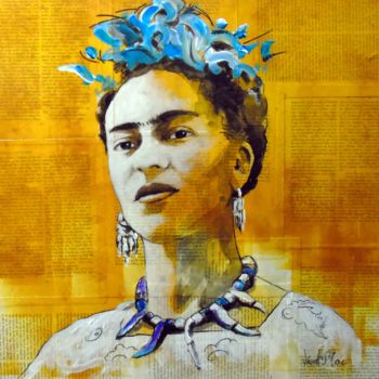 Картина под названием "Frida" - Vincent Tessier Xxc, Подлинное произведение искусства, Акрил