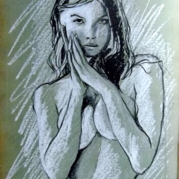Картина под названием "elle 1" - Vincent Tessier Xxc, Подлинное произведение искусства, Воск