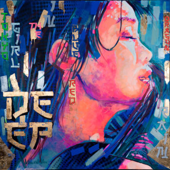 Картина под названием "Tokyo Vibes II Fash…" - Vincent Vee, Подлинное произведение искусства, Акрил