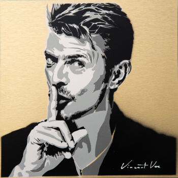Painting titled "DAVID BOWIE Limited…" by Vincent Vee, Original Artwork, Spray paint