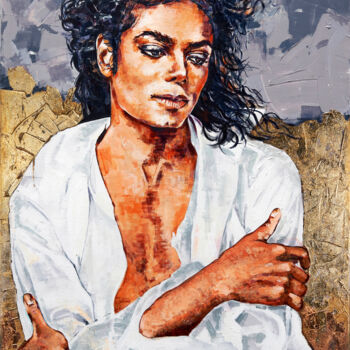 Pintura intitulada "Michael: The Legend…" por Vincent Vee, Obras de arte originais, Acrílico