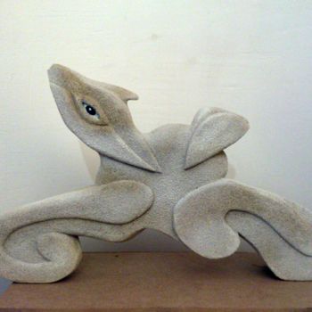 Sculpture titled "RANI DES SABLES" by Vincent Cassagne, Original Artwork, Mixed Media