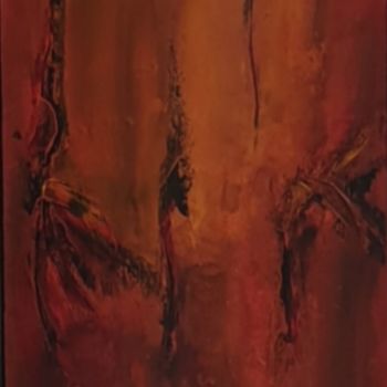 Painting titled "Abstract" by Vincent Kponton, Original Artwork, Acrylic
