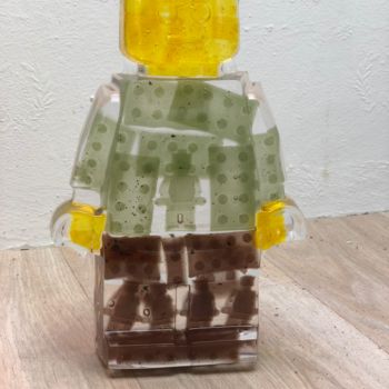 Sculpture titled "legoclusion N°35" by Vincent Sabatier (VerSus), Original Artwork, Casting