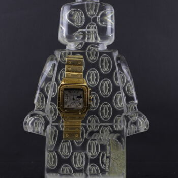 Sculpture titled "ROBOCLUSION Cartier…" by Vincent Sabatier (VerSus), Original Artwork, Resin