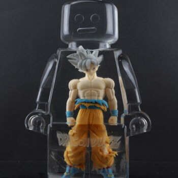 Sculpture titled "Roboclusion DBZ Gok…" by Vincent Sabatier (VerSus), Original Artwork, Resin