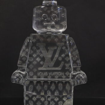 Sculpture titled "Roboclusion Louis V…" by Vincent Sabatier (VerSus), Original Artwork, Resin