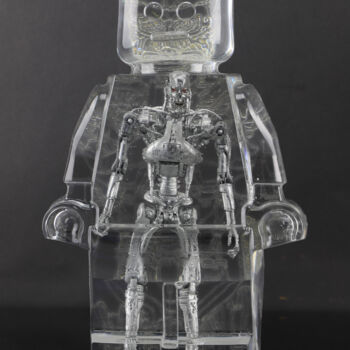 Sculpture titled "roboclusion Termina…" by Vincent Sabatier (VerSus), Original Artwork, Resin