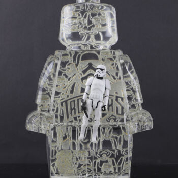 Sculpture titled "Roboclusion Stormtr…" by Vincent Sabatier (VerSus), Original Artwork, Resin