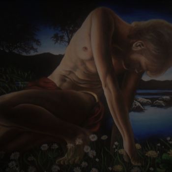 Peinture intitulée "Narciso.jpg" par Vincenza Cotugno, Œuvre d'art originale, Huile
