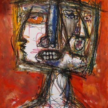 Peinture intitulée "Portrait" par Vincenzo, Œuvre d'art originale, Acrylique