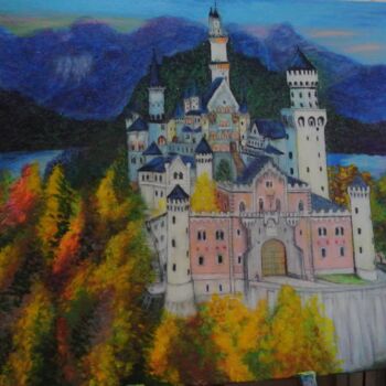 Painting titled "IL CASTELLO  , DELL…" by Vincenzo Neri, Original Artwork, Acrylic