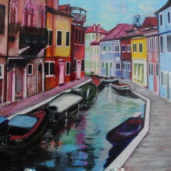 Painting titled "MURANO - VENEZIA" by Vincenzo Neri, Original Artwork, Acrylic