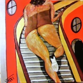 Pintura titulada "LA  FATICA DELLE SC…" por Vincenzo Neri, Obra de arte original, Acrílico