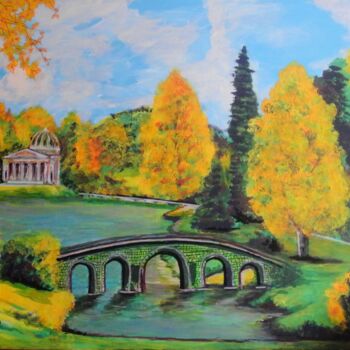 Painting titled "I COLORI DELL'AUTUN…" by Vincenzo Neri, Original Artwork, Acrylic