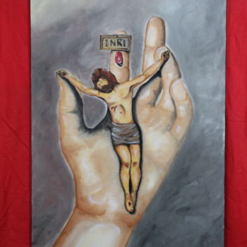 Peinture intitulée "Cristo" par Scafato, Œuvre d'art originale, Huile