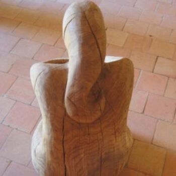 Sculpture intitulée "Maternité, de dos" par Vincent Tétu, Œuvre d'art originale