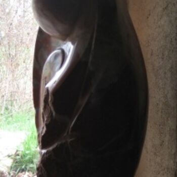 Sculpture intitulée "La madone (Marbre)" par Vincent Tétu, Œuvre d'art originale