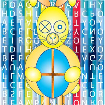 Arte digitale intitolato "Game of Toys - East…" da Vinci Art, Opera d'arte originale, Lavoro digitale 2D