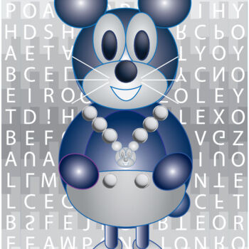 「Combo Mickey the Bu…」というタイトルの製版 Vinci Artによって, オリジナルのアートワーク, デジタルプリント
