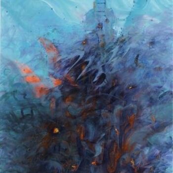 Peinture intitulée "9/11" par Angela Vincze, Œuvre d'art originale, Huile