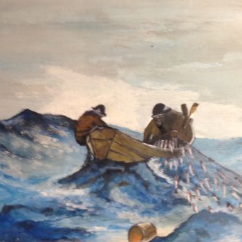 Schilderij getiteld "الصيد" door Hossinbnl, Origineel Kunstwerk, Acryl