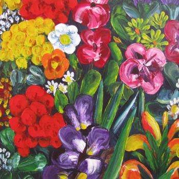 "Flowers" başlıklı Tablo Vinko Hlebs tarafından, Orijinal sanat, Akrilik