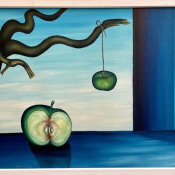 Pintura titulada "Apples symbolism" por Vinko Hlebs, Obra de arte original, Oleo